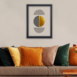 Wallity Cuadro Decorativo Enmarcado Multicolor 32 x 42 cm